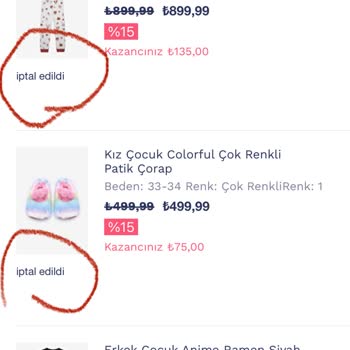 Penti'nin İptal Ettiği Siparişler Ve Müşteri Mağduriyeti