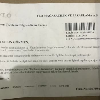 Kinetix Ayakkabıda 2 Ayda Yırtılma Ve FLO'nun Klasik Cevabı