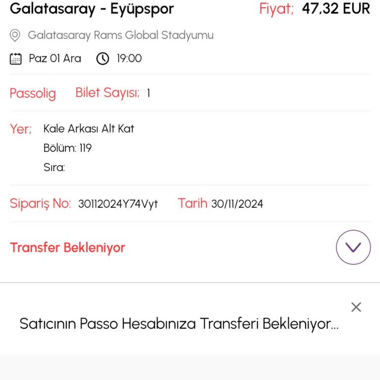 Biletalsat'ta Bilet Transfer Sorunu