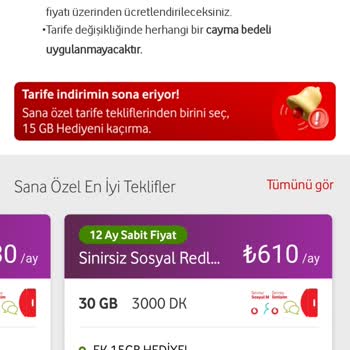 Vodafone'un Anlamsız Tarife Artışı