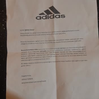Aldığım Botun Hızla Çatlaması Ve Ret Cevabı