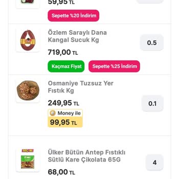 Migros Sanal Market İndirim Ve Eksik Ürün Sorunu