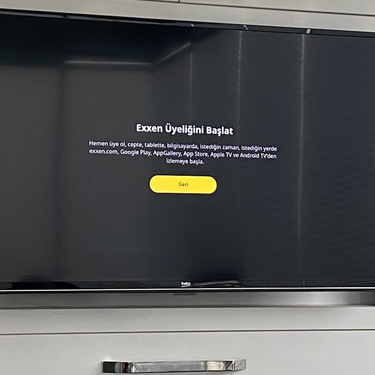 Exxen Uygulaması TV'de Çalışmıyor