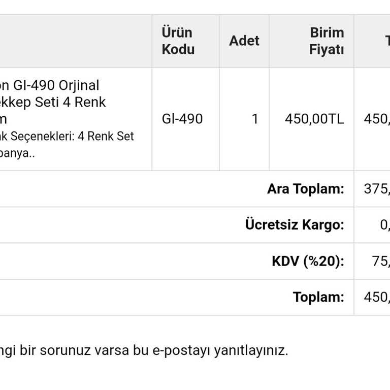 Bizim Toner Geciken Sipariş Ve İletişim Sorunu