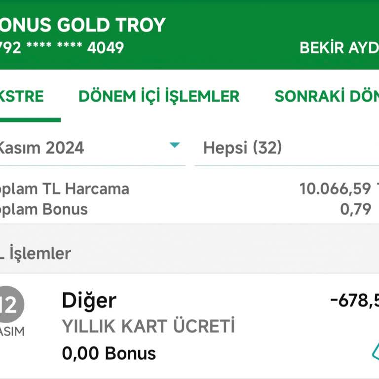 Kart Aidatı İadesi İçin Acil Talep