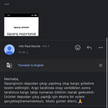 Kargo Takip Numarası Belirsizliği Ve İletişim Sorunu