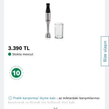 Bosch El Blenderi Teslimatında Sorun