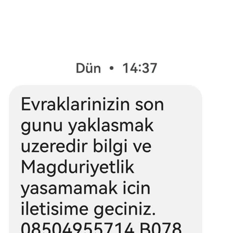 Av. Sn. Atıla Adıyla Gelen Dava Mesajı