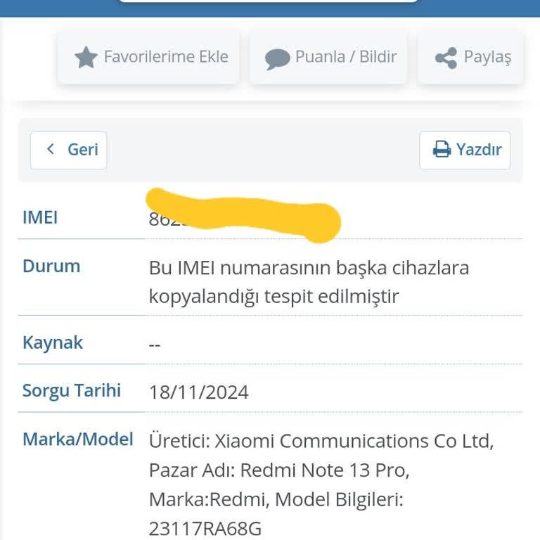 IMEI Kopyalanmasıyla Mağduriyet Yaşatan Telefon Alışverişi