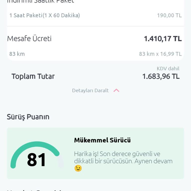 Tiktak Kirala'ma Fiyat Şoku