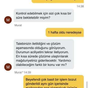 Bozuk Ürün Ve Yetersiz Müşteri Hizmetleri