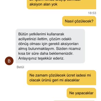 Bozuk Ürün Ve Yetersiz Müşteri Hizmetleri