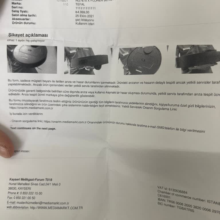 Tefal Robot Süpürge İle Yaşanan Sürekli Sorunlar Ve İlgisiz Servis