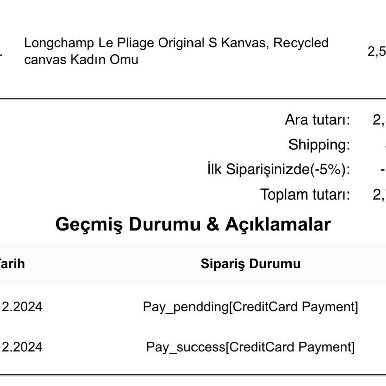 Takip Numarası Olmayan Sipariş Ve İade Talebi
