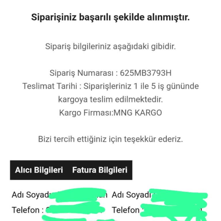Siparişin Teslim Edilmemesi Ve İletişim Sorunları
