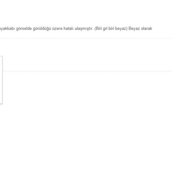 Yanlış Renk Ayakkabı Ve Yetersiz Müşteri Hizmetleri