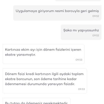 Kapatılmış Kartta Beklenmedik Borç Sorunu