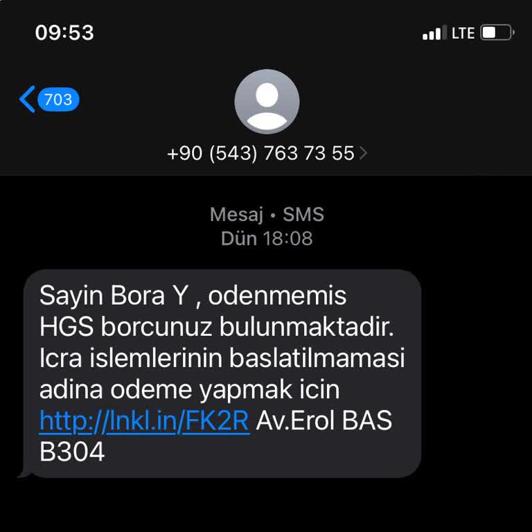 HGS Borcu Ve Kimlik Bilgisi Güvenliği Tehlikesi