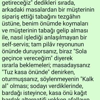 Soğuk Yemekler Ve Hayal Kırıklığı