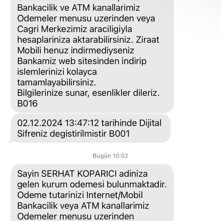 Yanıtsız Kalan Kurum Ödemesi Mesajı