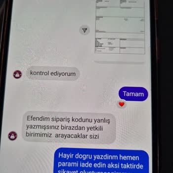 Yanlış Sipariş Kodu Ve Engelleme Sonrası Mağduriyet