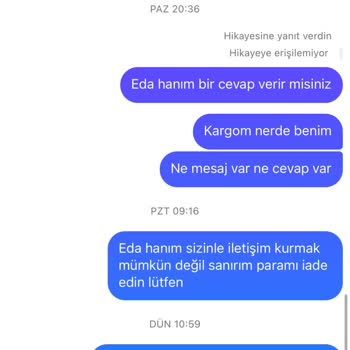 Yanlış Beden Ve İade Sorunu: @edadrmzbutik'ten Alışverişte Hayal Kırıklığı