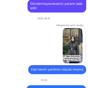 Yanlış Beden Ve İade Sorunu: @edadrmzbutik'ten Alışverişte Hayal Kırıklığı