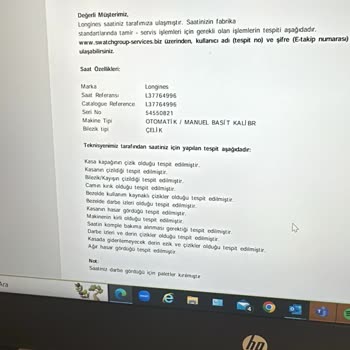 Tevfik Aydın Saat Fahiş Onarım Ücretleri Ve Yetersiz Müşteri Hizmeti