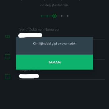 Yeni Kimlik Kartı NFC Sorunu Ve Ücretsiz Değişim Talebi