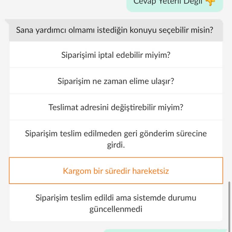 Dolap Uygulamasında Canlı Desteğe Ulaşma Zorluğu
