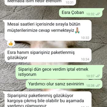 Sipariş İptal Talebine Yanıt Alamama Sorunu