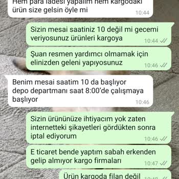 Sipariş İptal Talebine Yanıt Alamama Sorunu