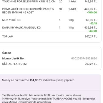 Migros Sanal Market'ten Aldığım Kıyma Renk Farklılığı