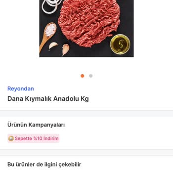 Migros Sanal Market'ten Aldığım Kıyma Renk Farklılığı