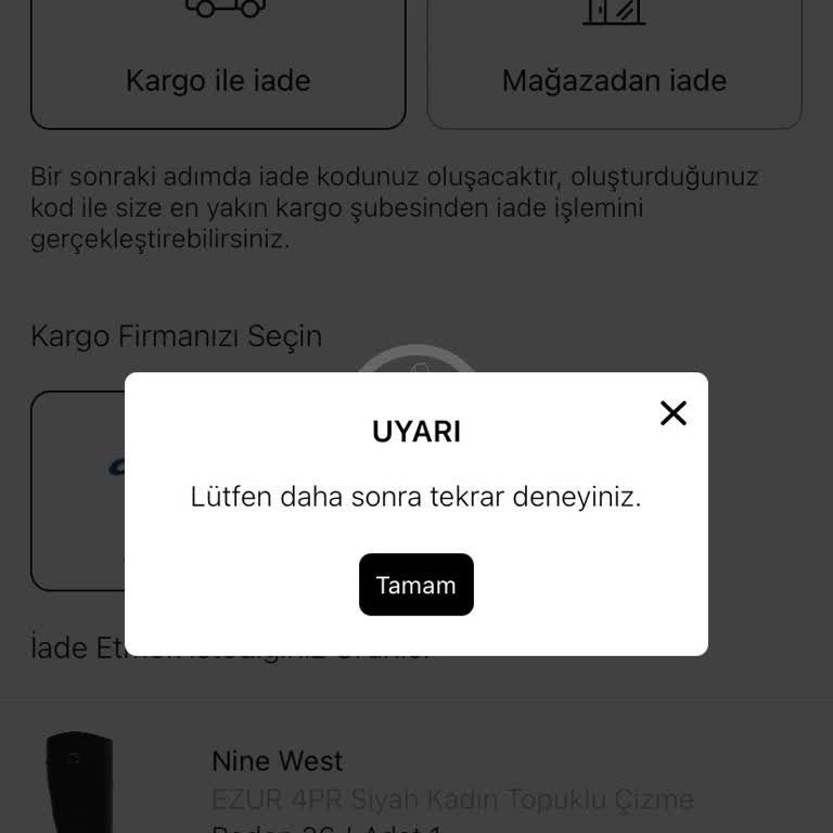 Nine West İade Sürecinde Yaşanan Sorunlar