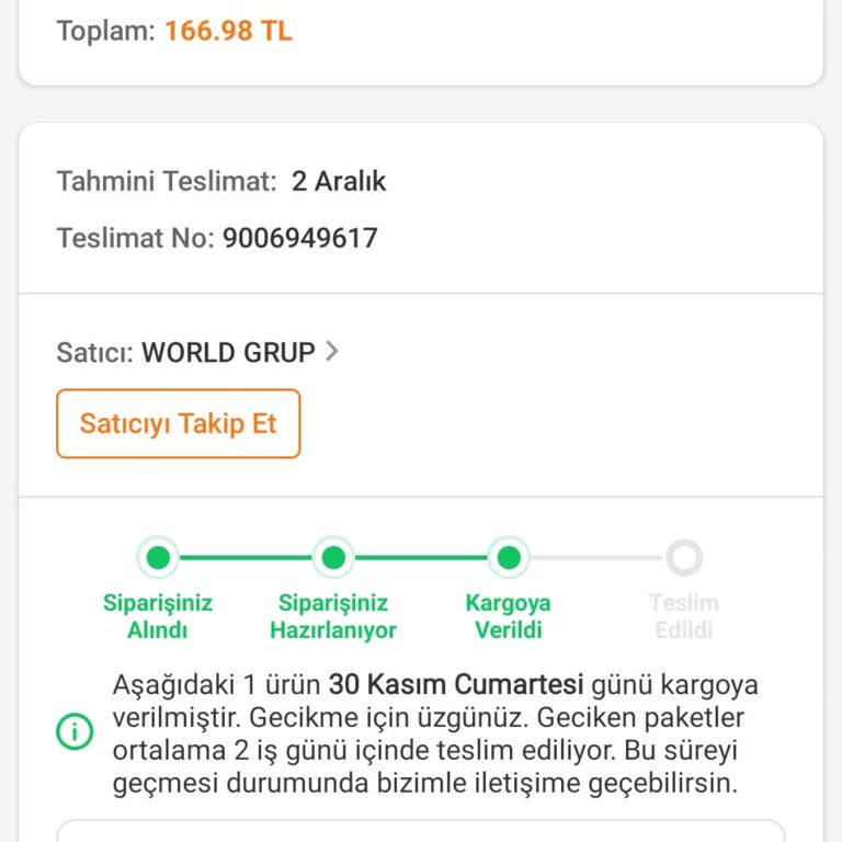 Trendyol Satıcısından Sipariş Verip Ürün Alamama Sorunu