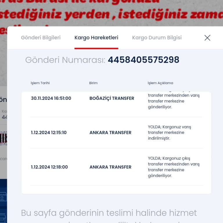 Trendyol Siparişim Aras Kargo Tarafından Teslim Edilmiyor