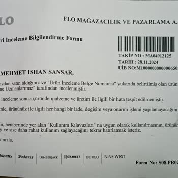Garanti Süresi Dolmadan Paramparça Olan Ayakkabı
