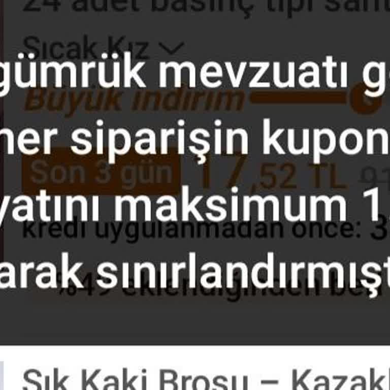 Kupon Kullanımında Karşılaşılan Sorun