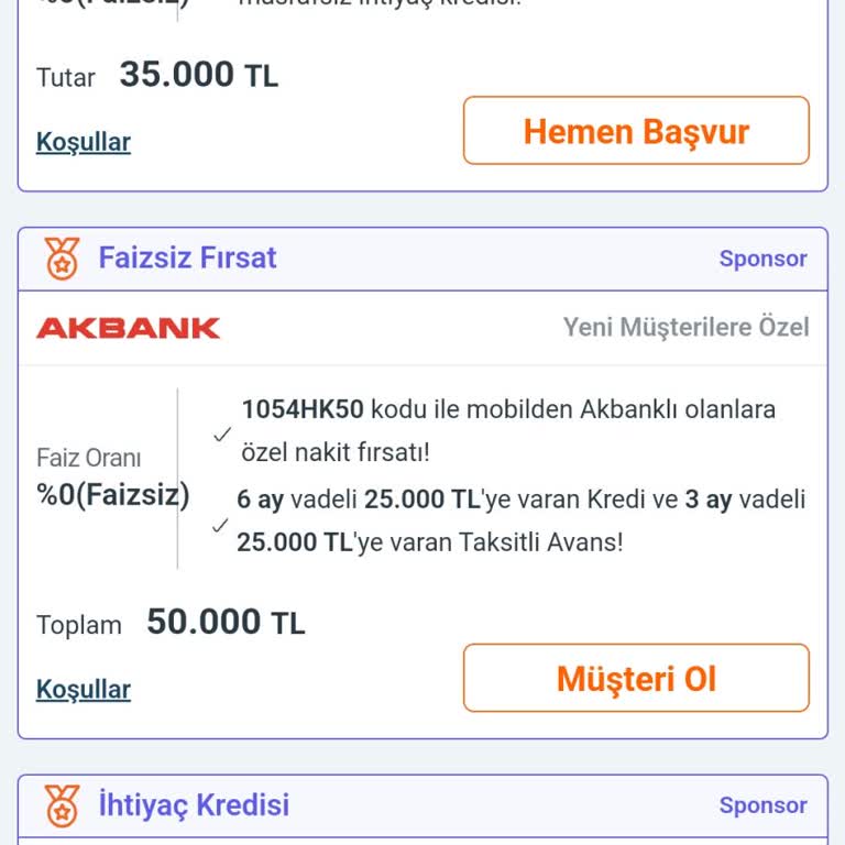 Yanıltıcı 0 Faizli Kredi Reklamları