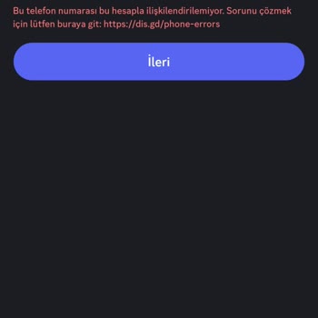 Telefon Numarasıyla Discord'a Erişim Sorunu