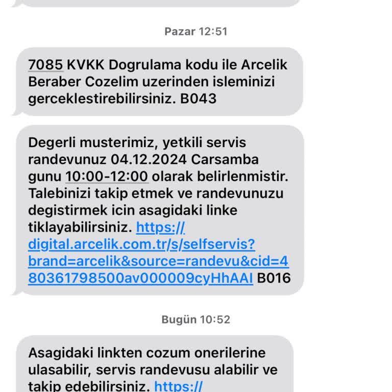 Arçelik Şikayeti