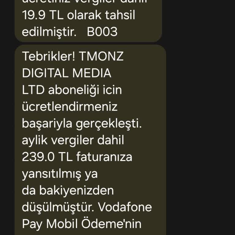 İzinsiz Abonelik Ücreti Ve İptal Talebi