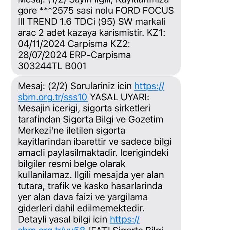 Sigorta Hasar Kaydında Büyük Tutarsızlık