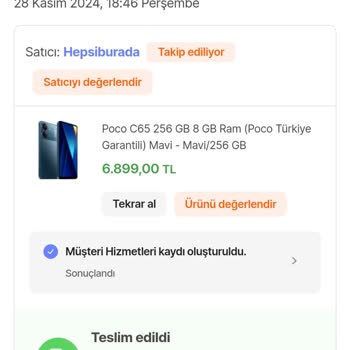 Hepsiburada'da Teslimat Ve İptal Sorunu