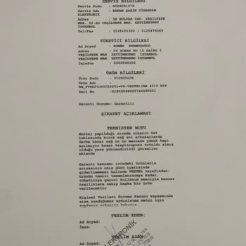 Hasarlı Ürün Ve İade Sorunu