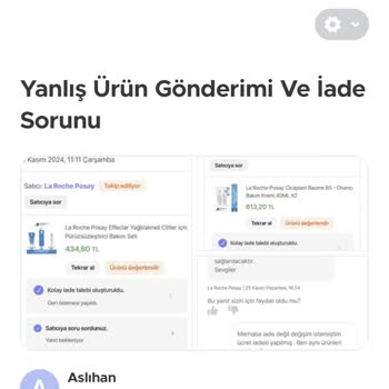 Yanlış Ürün Gönderimi Ve İade Sorunu