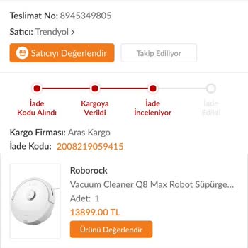 Roborock Süpürge İade Sürecinde Mağduriyet