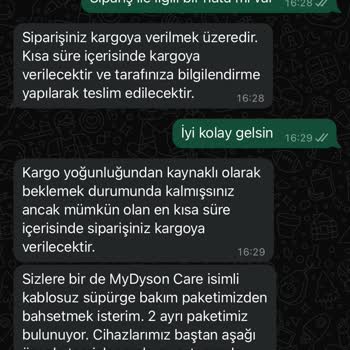Dyson Siparişim İptal Edildi, Mağdur Oldum