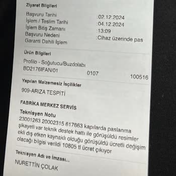 Profilo Buzdolabı Paslanma Sorunu Ve Müşteri Hizmeti Hayal Kırıklığı